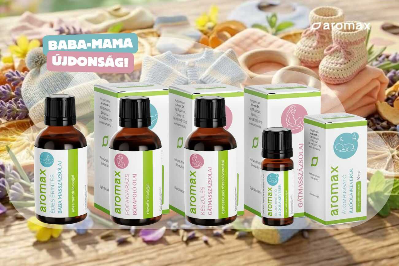 Természetes gondoskodás az első pillanattól – megérkezett az Aromax Baba–Mama termékcsalád